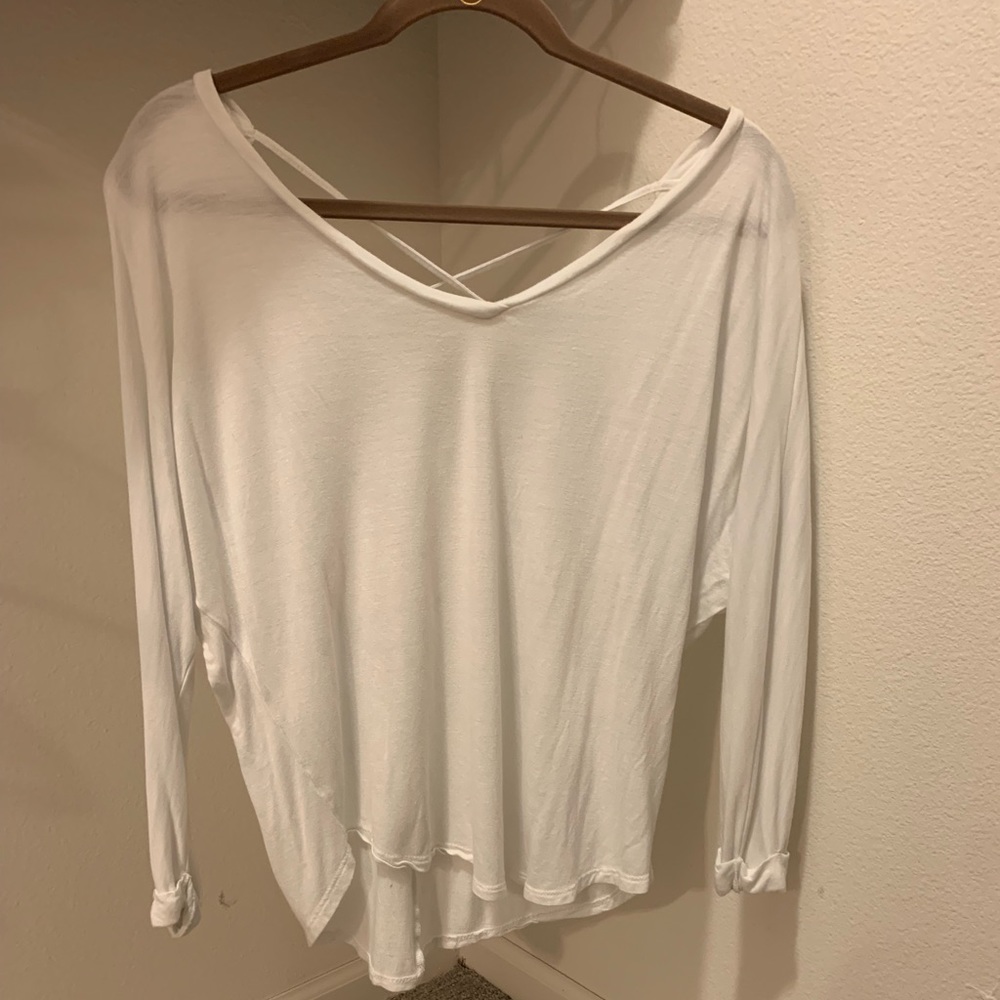 White 1/2 Sleeve Top
